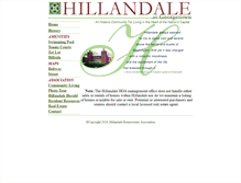 Tablet Screenshot of hillandalehoa.com